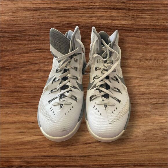 Nike Mens Light Blue Gray Hyperdunk Basketball Sneaker Shoes Size 11 - Picture 1 of 16